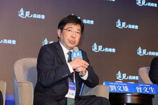 台湾电力与能源工程协会理事长刘文雄。苏义杰摄