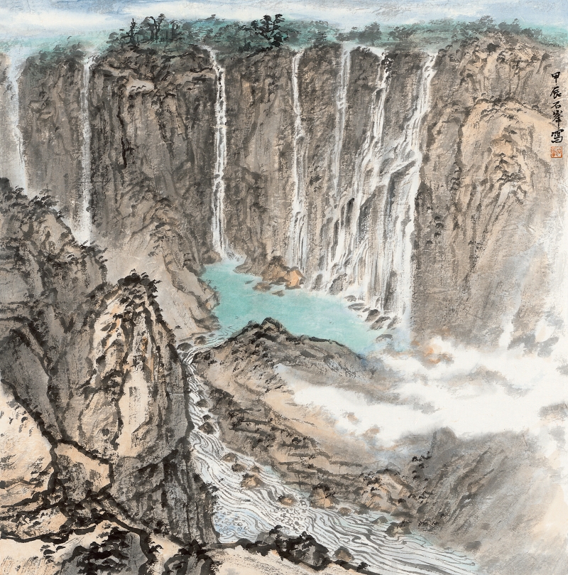 石峰《雨过瀑水长》。主办方供图